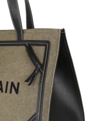  Women's B-Army 42 Canvas Tote Bag with Leather Details