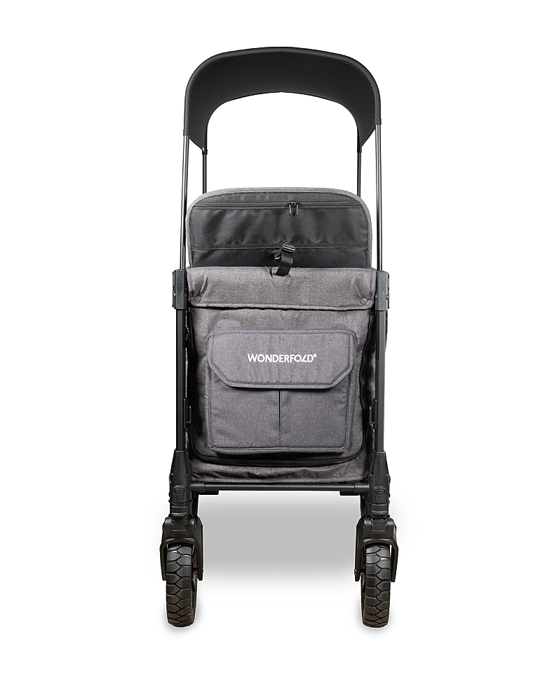 Wonderfold W2 Luxe Pro Double Seater Stroller Wagon In Charcoal Gray
