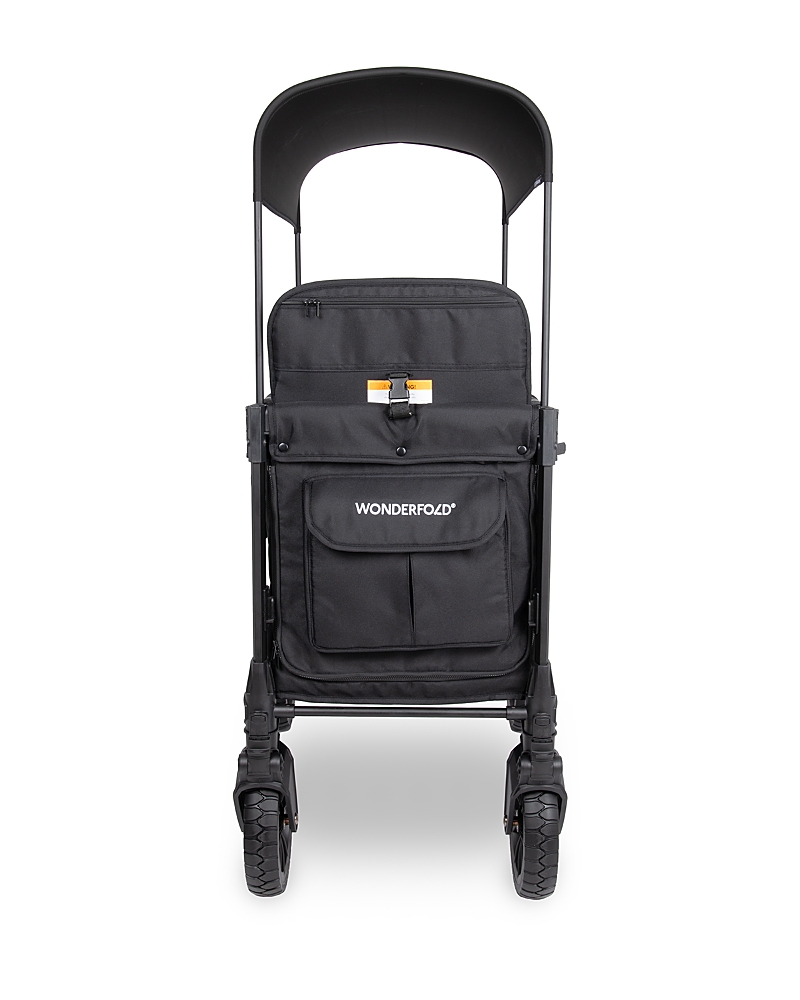 Wonderfold W2 Luxe Pro Double Seater Stroller Wagon In Jet Black