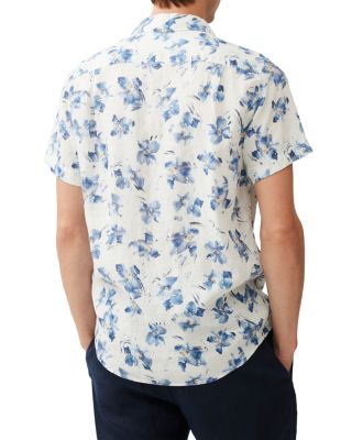 Portland Island Slim Fit Short Sleeve Linen Shirt