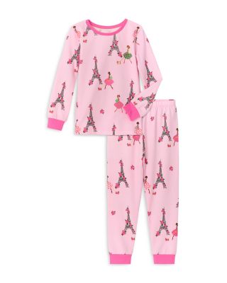 Unisex Kids Cotton Stretch Long Sleeve Pajama Set - Little Kid, Big Kid