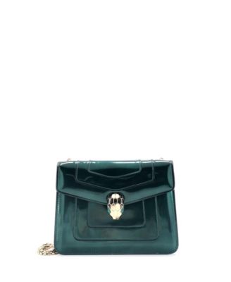 Pre-Owned Bvlgari - Serpenti Forever Square Shoulder Bag Metallic Leather