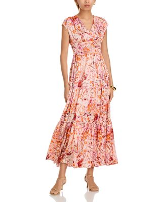 Gracia - Floral V Neck Maxi Dress