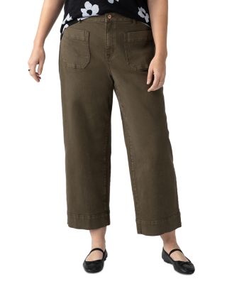 Sanctuary - Plus The Marine Cropped Wide Leg Pants