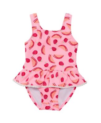 Snapper Rock - Girls' Berry Sweet Skirt Swimsuit - Little Kid