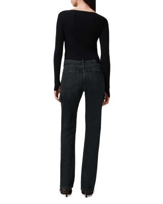 Hollis Cargo Bootcut Jeans in Washed Black