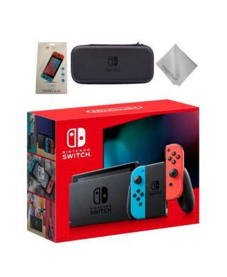 Nintendo - Switch Gaming Console with Neon Blue Joy-Con Controllers & 3 piece Accessories kit