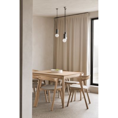 Bok Dining Chair, Oak with Warm Gray