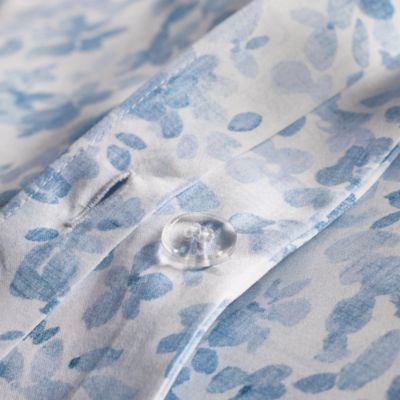 Blue Meadow Sateen Duvet Cover Set, Full/Queen - Exclusive
