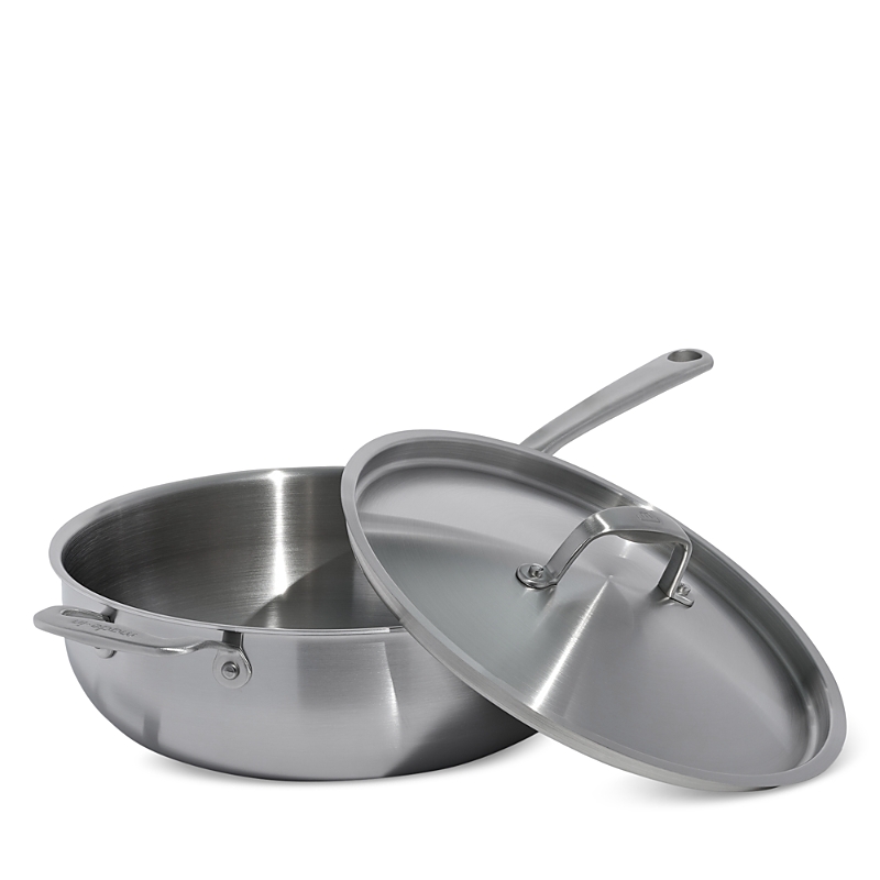 Made In 5 Ply Stainless Steel 5 Qt. Saucier And Lid In Metallic