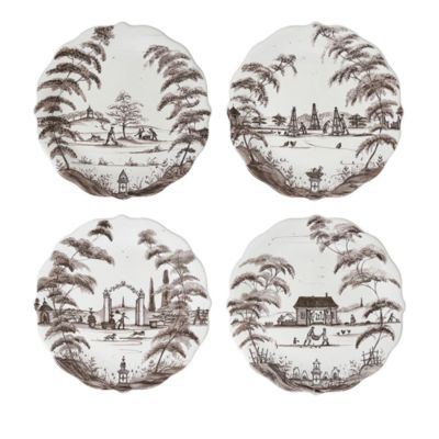 Juliska - Country Estate Party Plates, Assorted Set of 4