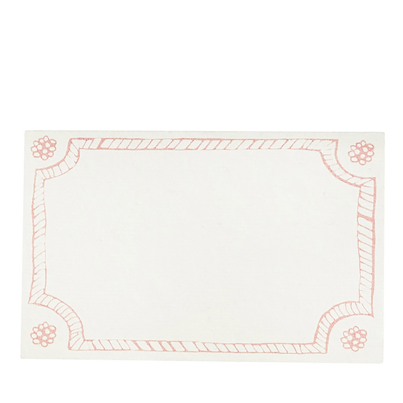 Juliska Berry & Thread Place Cards, Set Of 12 In Blush