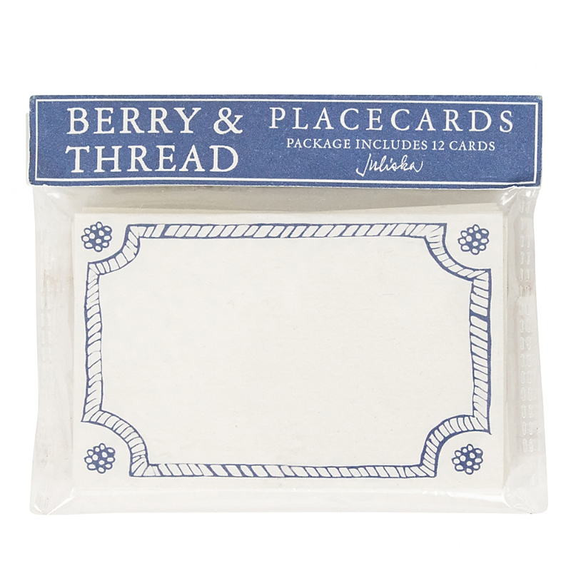 Juliska Berry & Thread Place Cards, Set Of 12 In Chambray