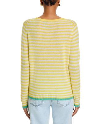 Cashmere Tipped Little Stripe Sweater