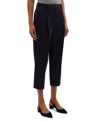 Pleated Cropped Pants