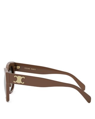 Triomphe Geometric Sunglasses, 55mm