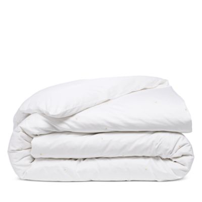 Schlossberg - Daisy Embroidered Blanc Duvet Cover, Queen
