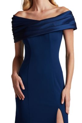 Dalton Contrast Off-Shoulder Gown