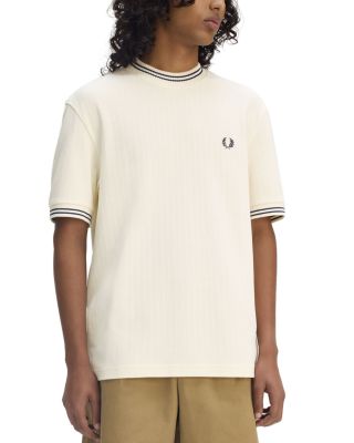 Fred Perry - Regular Fit Ribbed Jersey Tee
