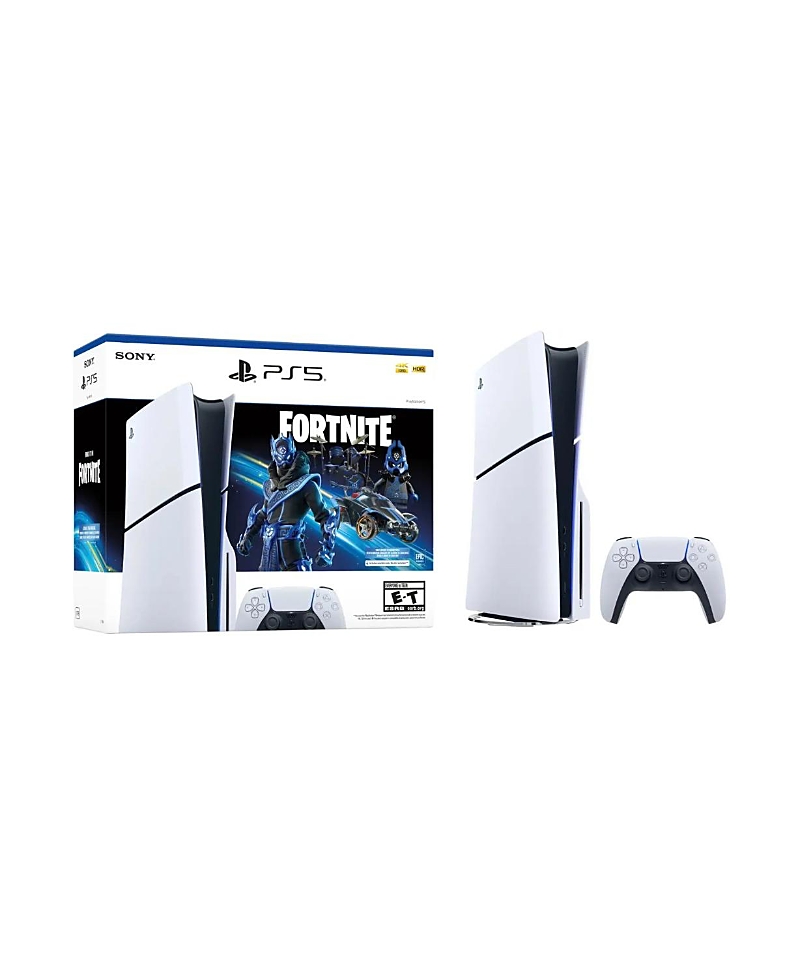 SONY PLAYSTATION 5 SLIM CONSOLE FORTNITE COBALT STAR BUNDLE - WHITE
