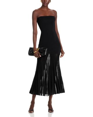 Tube Top Sheer Maxi Dress