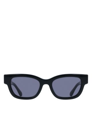 Gancini Hinge Rectangular Sunglasses, 52mm
