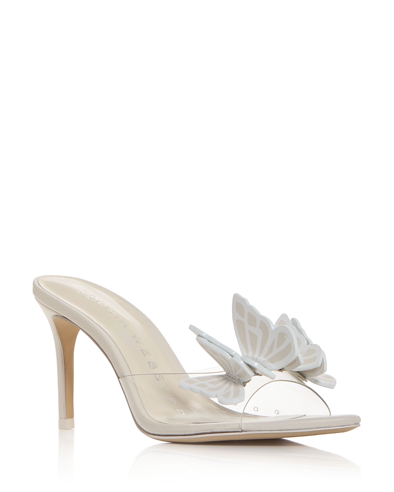 Sophia Webster Women's Vanessa Butterfly Embellished Slide Sandals In Gardenia