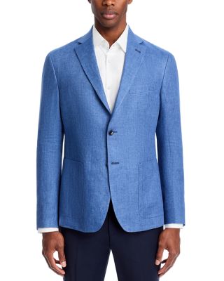 Delave Linen Hopsack Regular Fit Unstructured Sport Coat - Exclusive