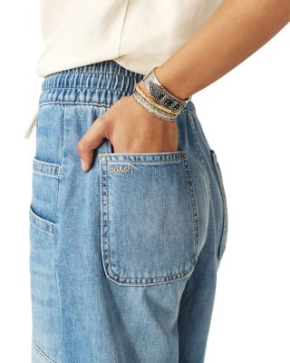 Mima High Rise Straight Jeans in Blue Jeans
