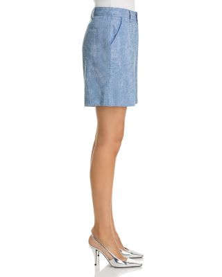 Chambray Rhinestone Shorts
