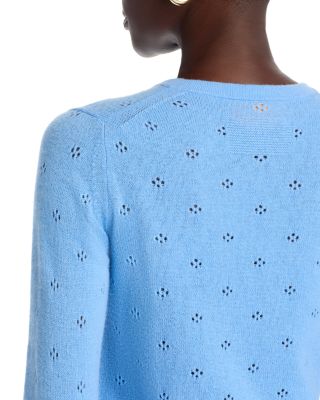 Cashmere Pointelle Cardigan