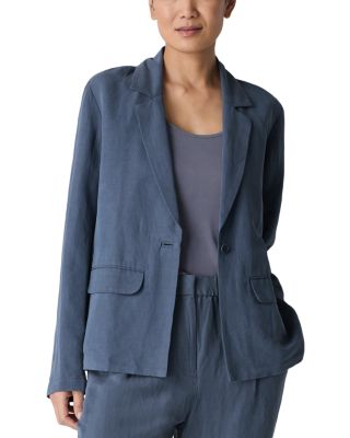 Eileen Fisher - Notch Collar Linen and Silk Blazer