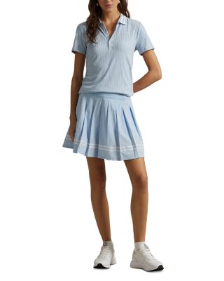 Pleated A-Line Performance Skort