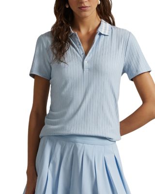 Slim Fit Ribbed Polo Shirt