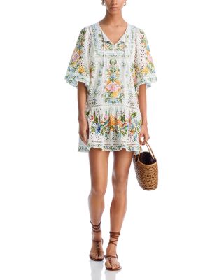 Sweet Bloom Bouquet Swim Cover-Up Dress  