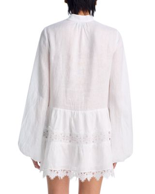 Antonia Lace Trim Mini Dress