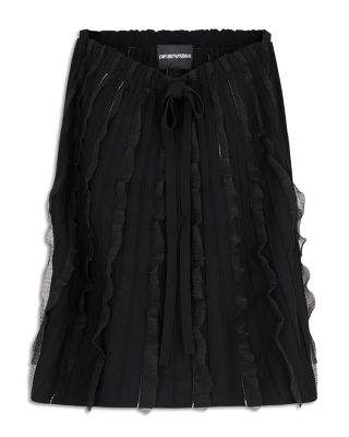 Sleeveless Tent Top with Vertical Ruffle Detail
