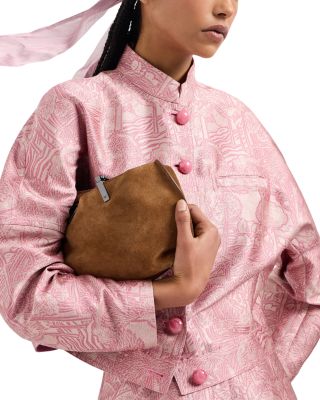 Landscape Tonal Print Shiny Jacquard Shorts