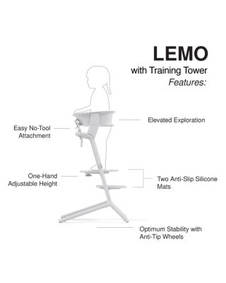 LEMO 3-in-1 High Chair + Training Tower 