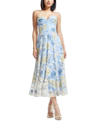 Dress the Population Carina Embellished Midi Dress | Bloomingdale's Women