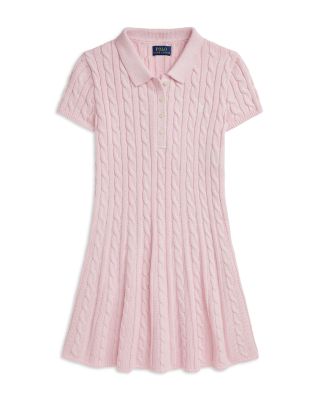 Ralph Lauren - Girls' Cable Knit Cotton Polo Sweater Dress - Big Kid