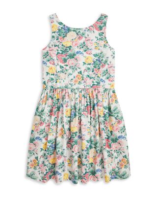 Girls' Floral Cotton Dress - Little Kid, Big Kid