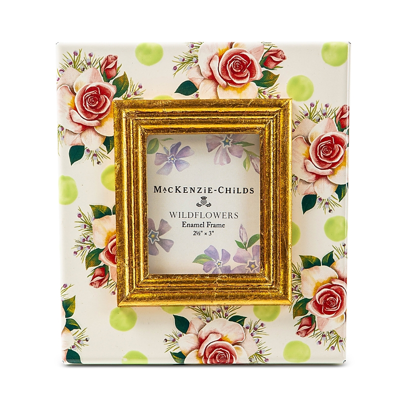 Mackenzie-childs Wildflowers Green Picture Frame, 2.5 X 3