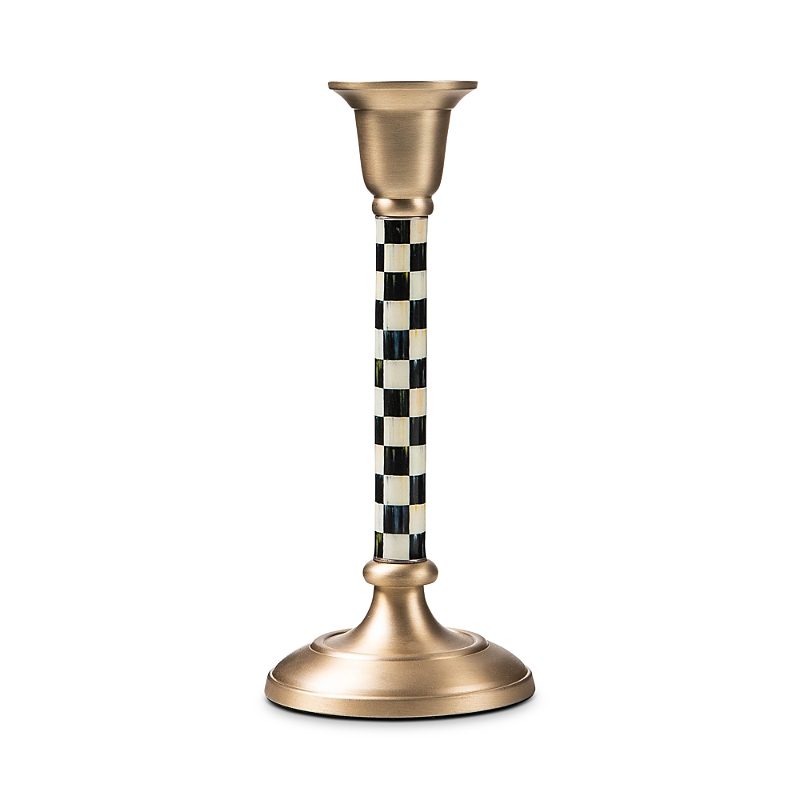 Mackenzie-childs Courtly Check Small Candlestick