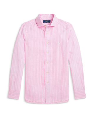 Ralph Lauren - Boys' Striped Linen Shirt - Little Kid, Big Kid