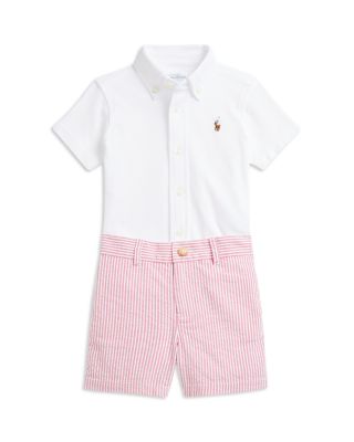 Ralph Lauren - Boys' Oxford Mesh Shirt & Seersucker Short Set - Baby
