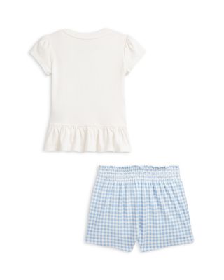 Polo Girls' Polo Bear Cotton Tee & Bloomer Set - Baby