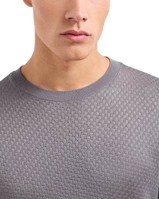 Knit Jacquard Short Sleeved Pullover Sweater