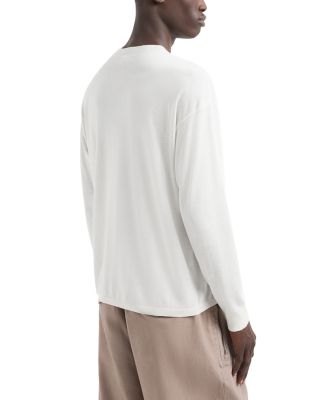 Knit Floral Print Crewneck Sweater