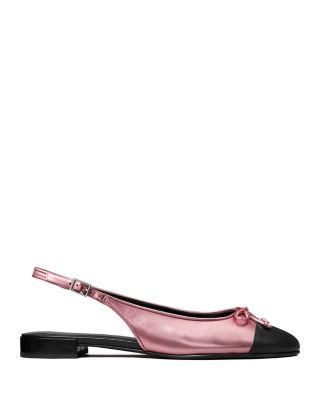 Women's Capped Toe Slingback Flats